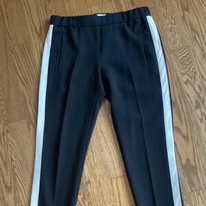 Wilfred Aritzia Black White Stripe Tuxedo Ankle Trousers Size 4 Women’s